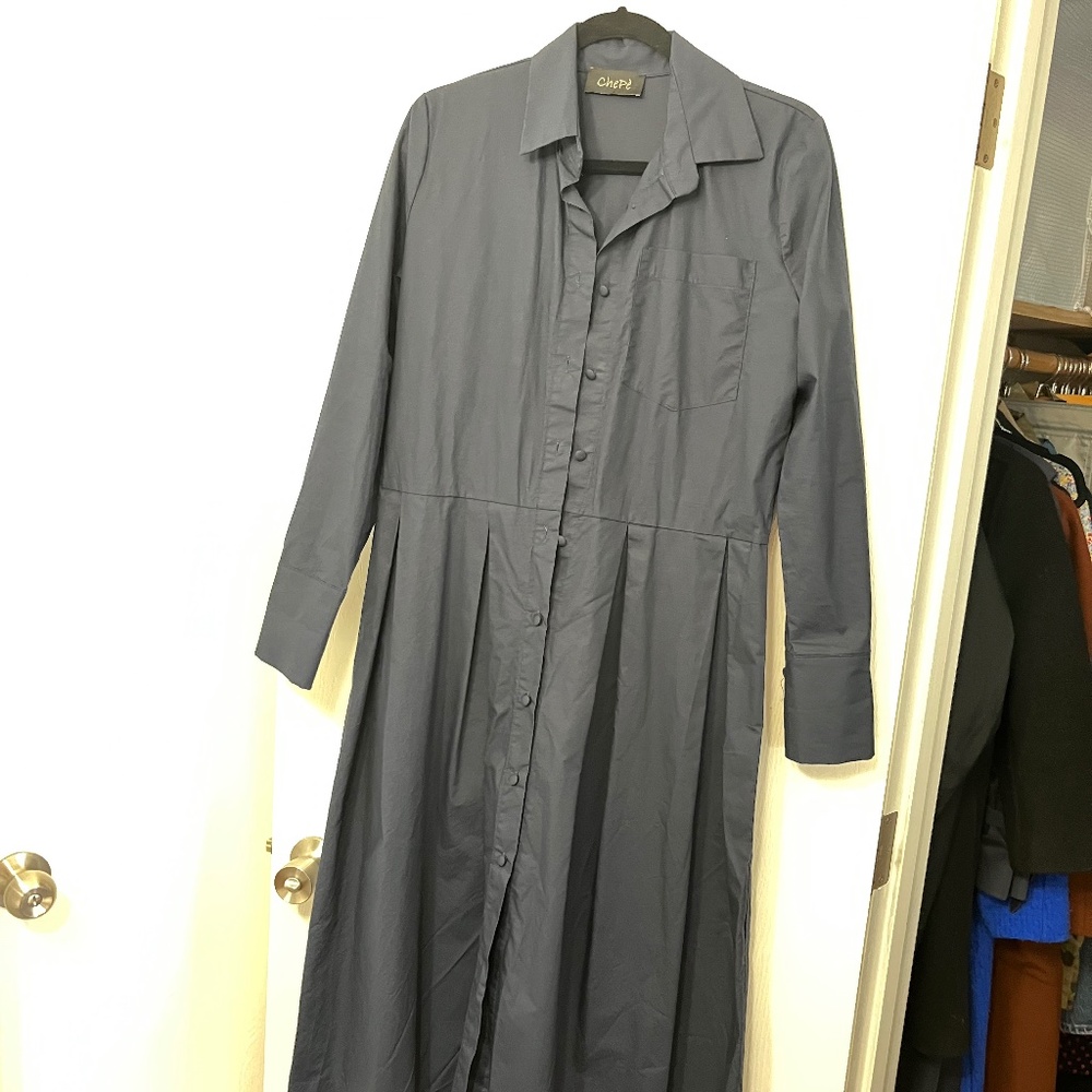 Dark Blue Dress size Small (More like M)